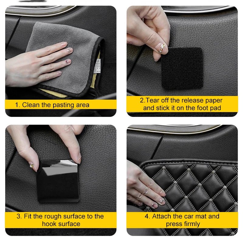 Autocollants pour tapis voiture - bouche a l'oreille