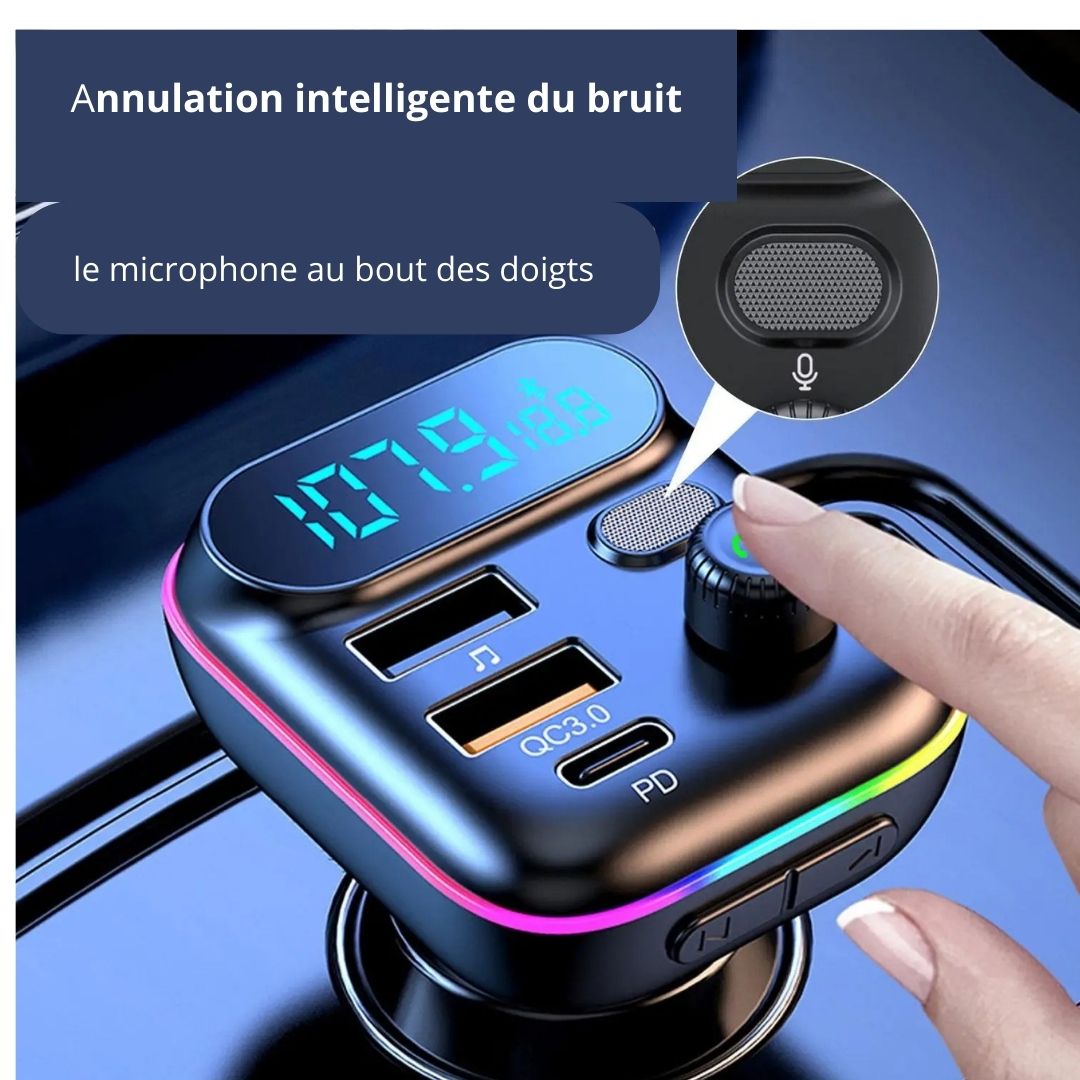 Chargeur pour telephone - Bluetooth 5.0 FM-MP3