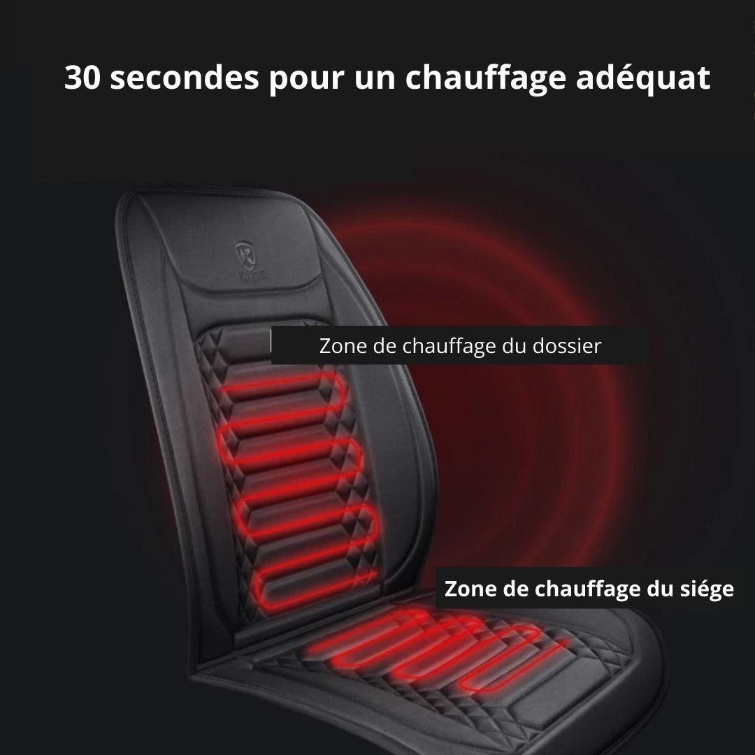 Couvre siege Auto - Chauffant - bouche a l'oreille